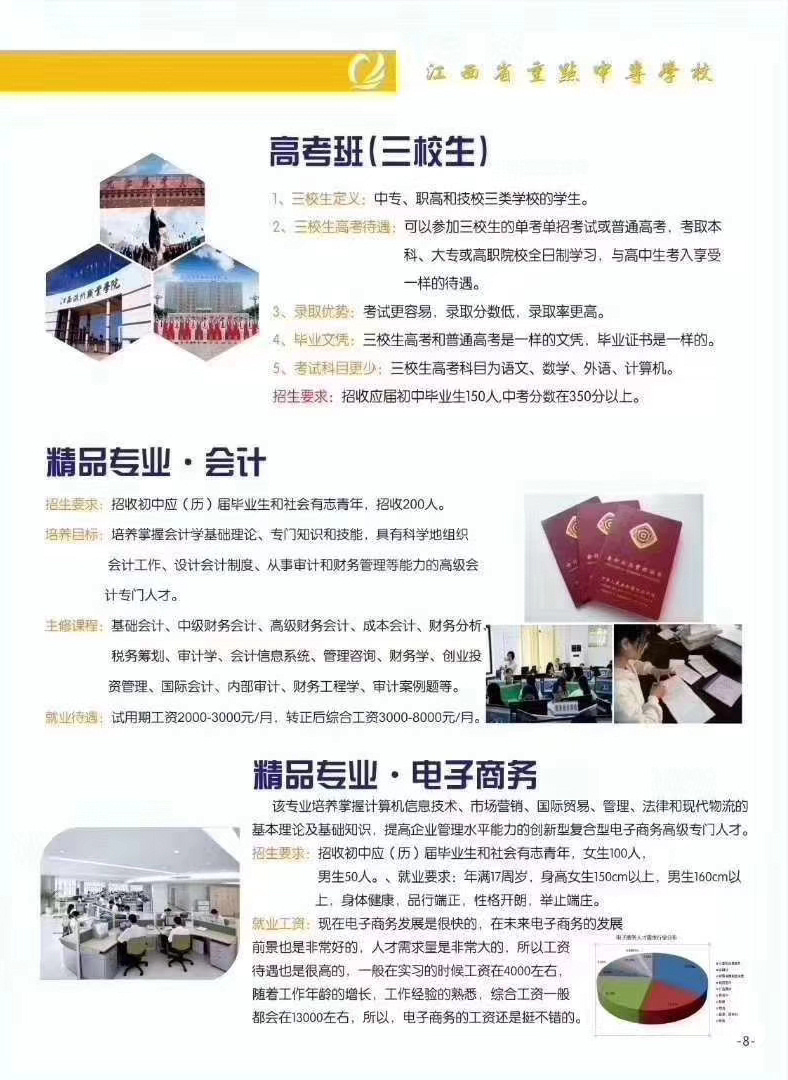 江西長江科技中等專業(yè)學校招生專業(yè)