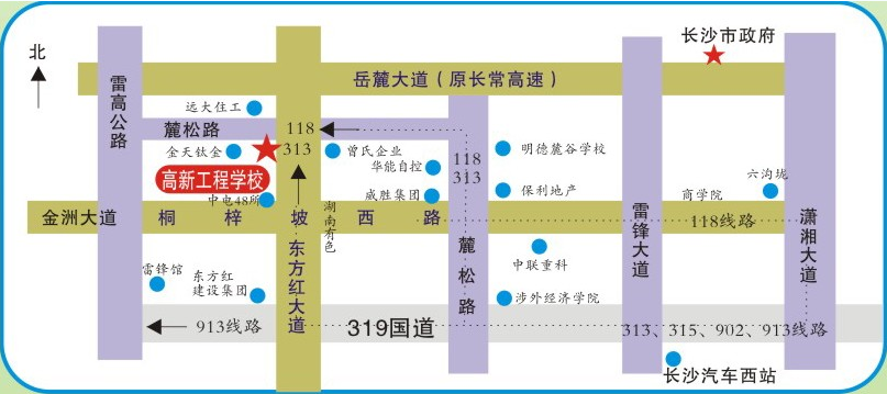 長沙高新技術(shù)工程學(xué)校地址、學(xué)校校園地址在哪里
