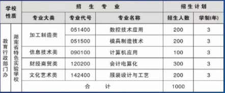 湖南省武岡市藍(lán)深職業(yè)技術(shù)學(xué)校、學(xué)校招生計(jì)劃