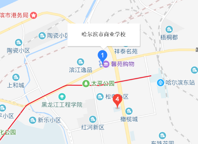 哈爾濱市商業(yè)學(xué)校地址、校園在哪里