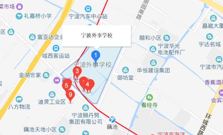 寧波外事學(xué)校地址、校園在哪里